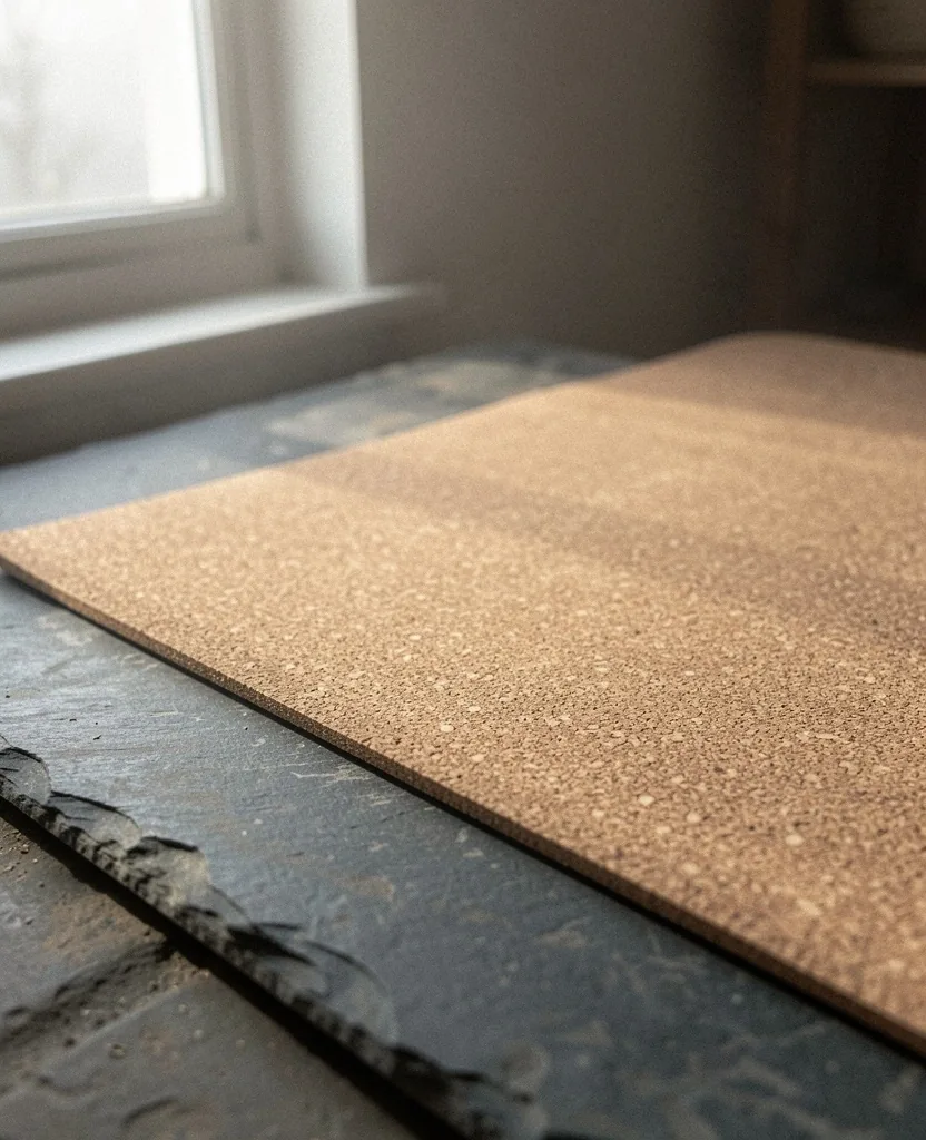 Yoga mat on stone
